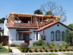 Room additions and home expansion services in Los Angeles featuring open space construction and framing